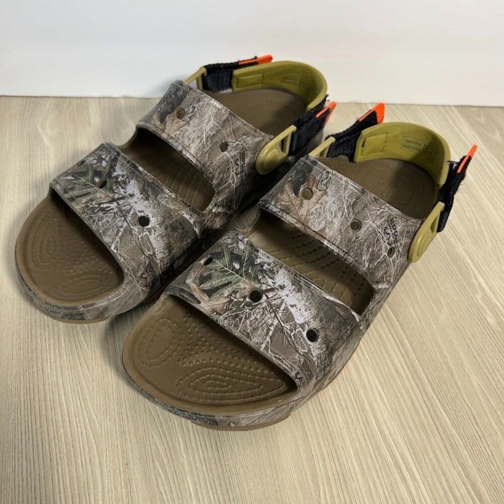 Crocs All Terrain Realtree Edge Clogs Men’s 6 Women’s 8 Camo Outdoor Shoes - Picture 3 of 6